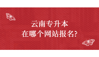 云南專升本在哪個網站報名?