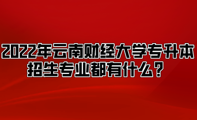 2022年云南財(cái)經(jīng)大學(xué)專(zhuān)升本招生專(zhuān)業(yè)都有什么？.png