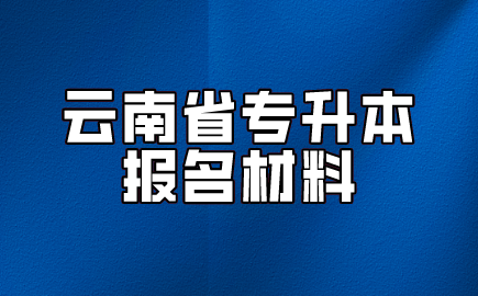 云南省專升本報名材料