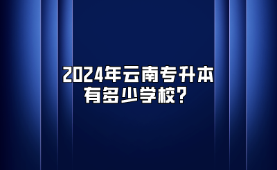 2024年云南專升本