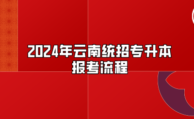 2024年云南統招專升本報考流程